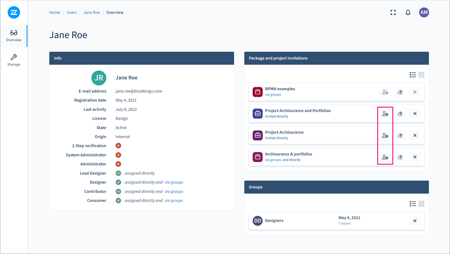 Bizzdesign Support - Managing access to a shared model package or