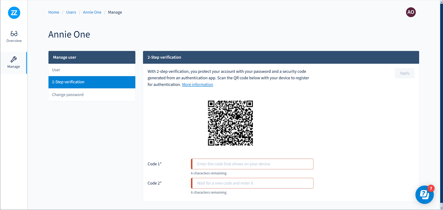 Bizzdesign Support - Setting up 2-step verification for signing in
